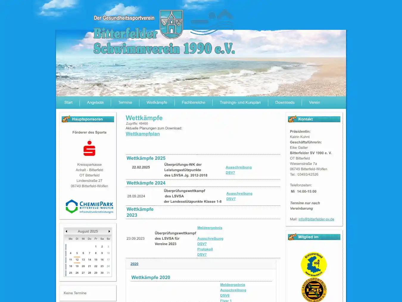 Veranstalterhomepage - http://bitterfelder-sv.de/index.php/wettkaempfe