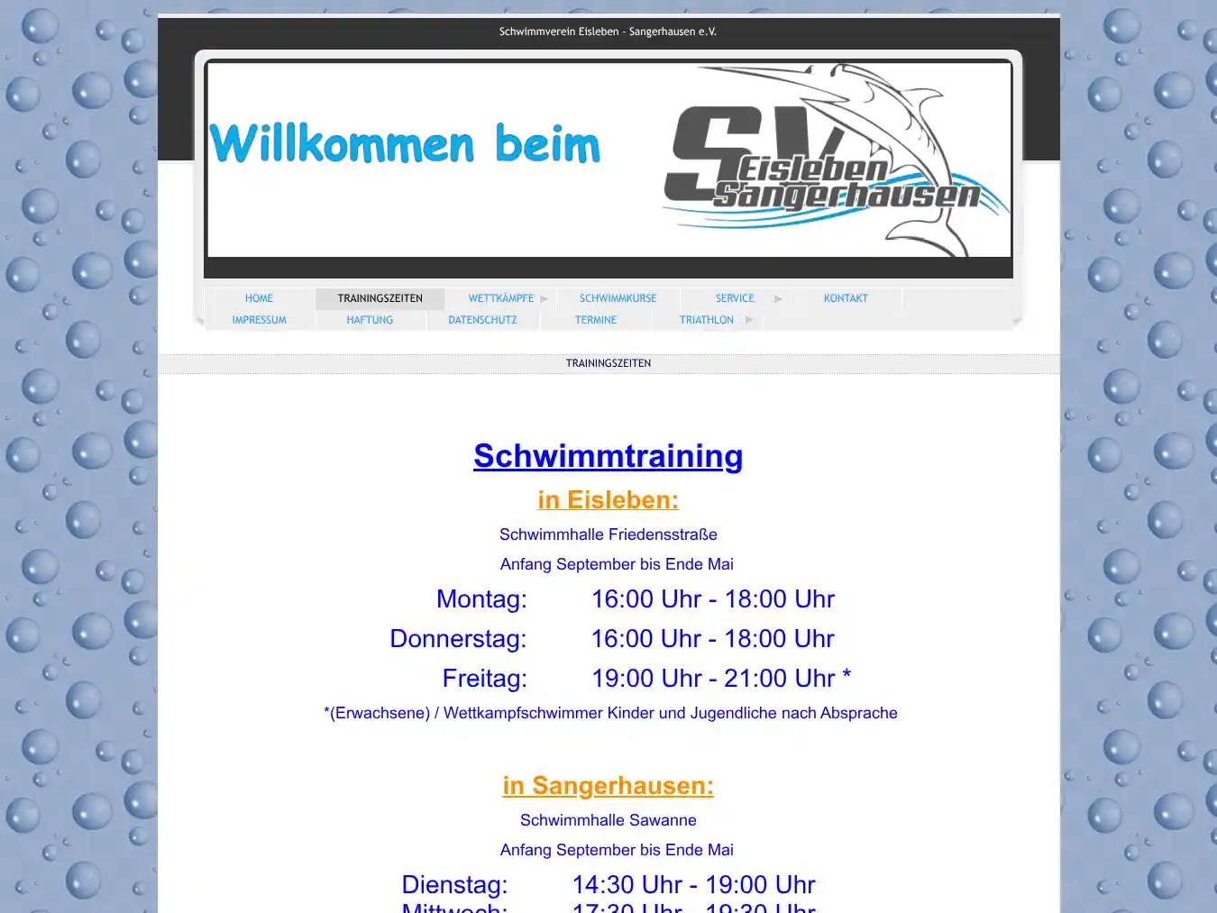 Veranstalterhomepage - http://www.schwimmverein-eisleben.de/2.html