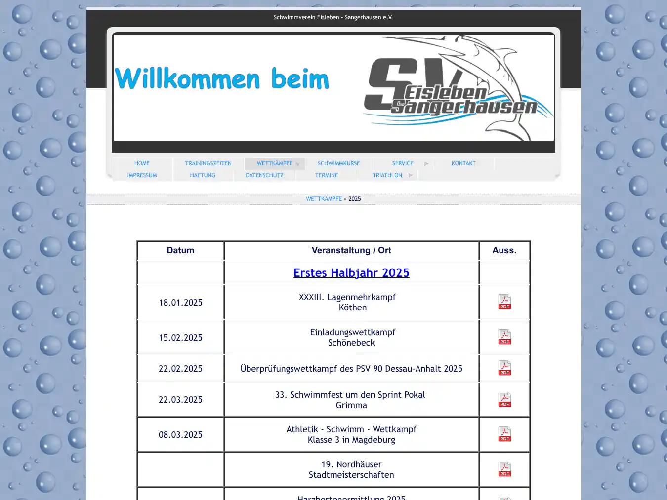 Veranstalterhomepage - http://schwimmverein-eisleben.de/3_1.html