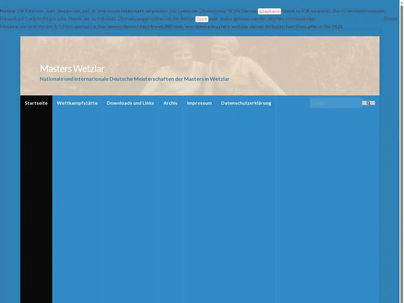 Veranstalterhomepage - https://www.masters-wetzlar.de