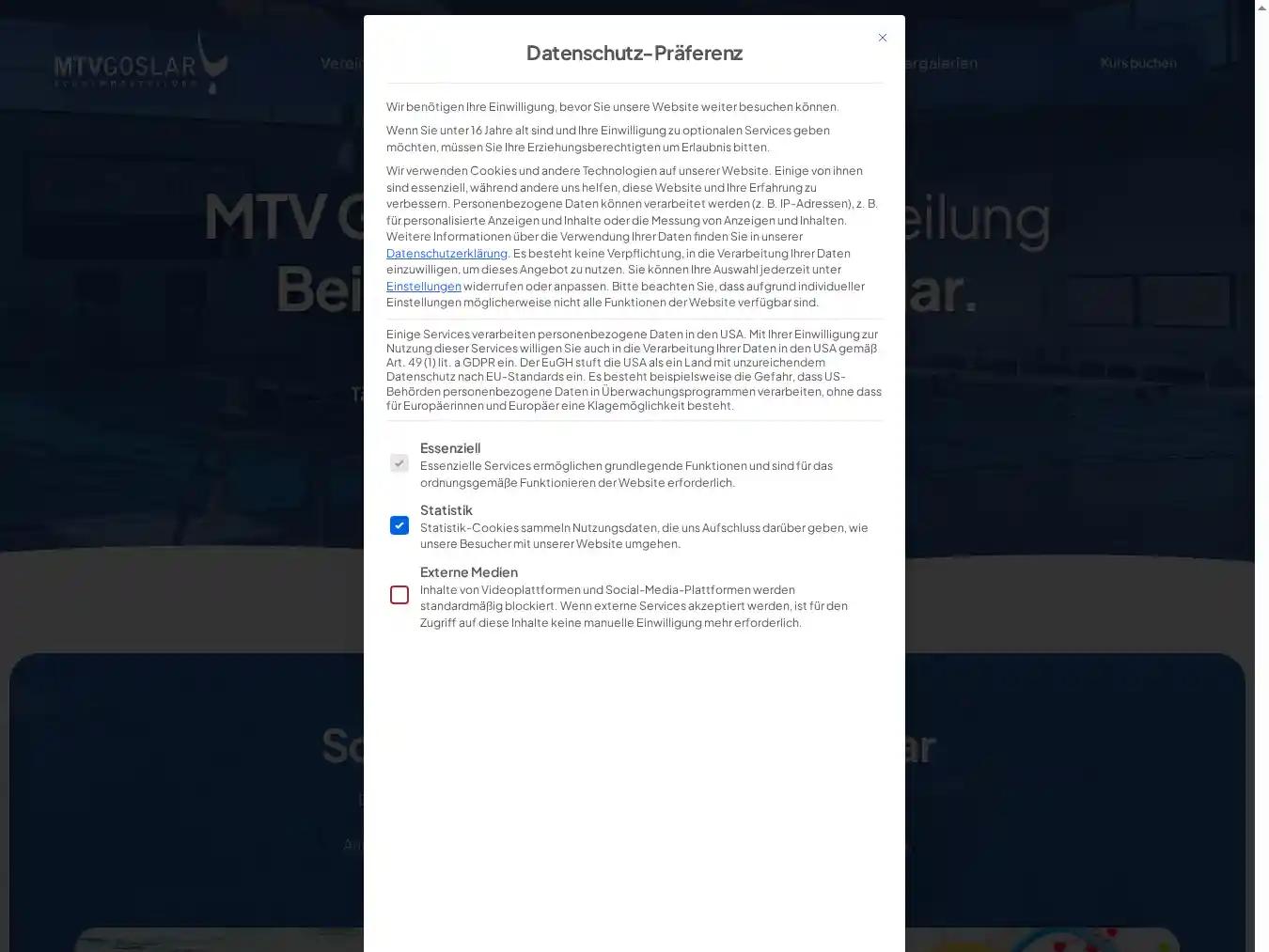 Veranstalterhomepage - http://www.mtvgoslar-swim.de/