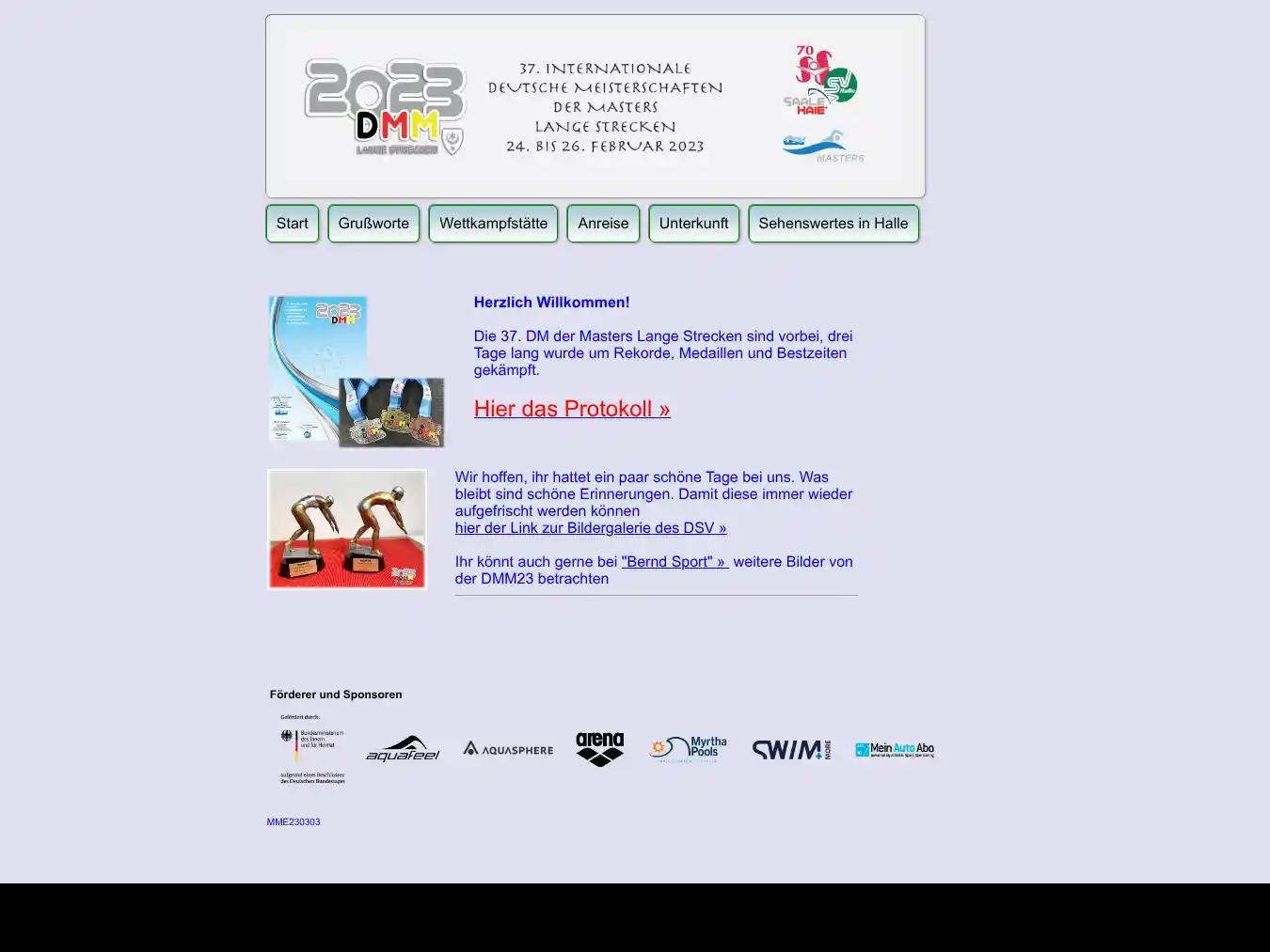 Veranstalterhomepage - http://www.masters-halle.de