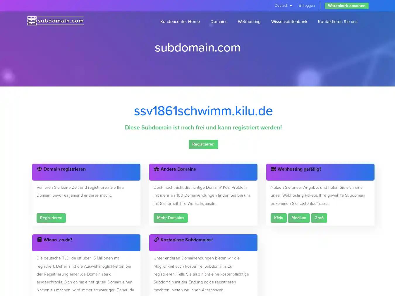 Veranstalterhomepage - http://ssv1861schwimm.kilu.de/page.php