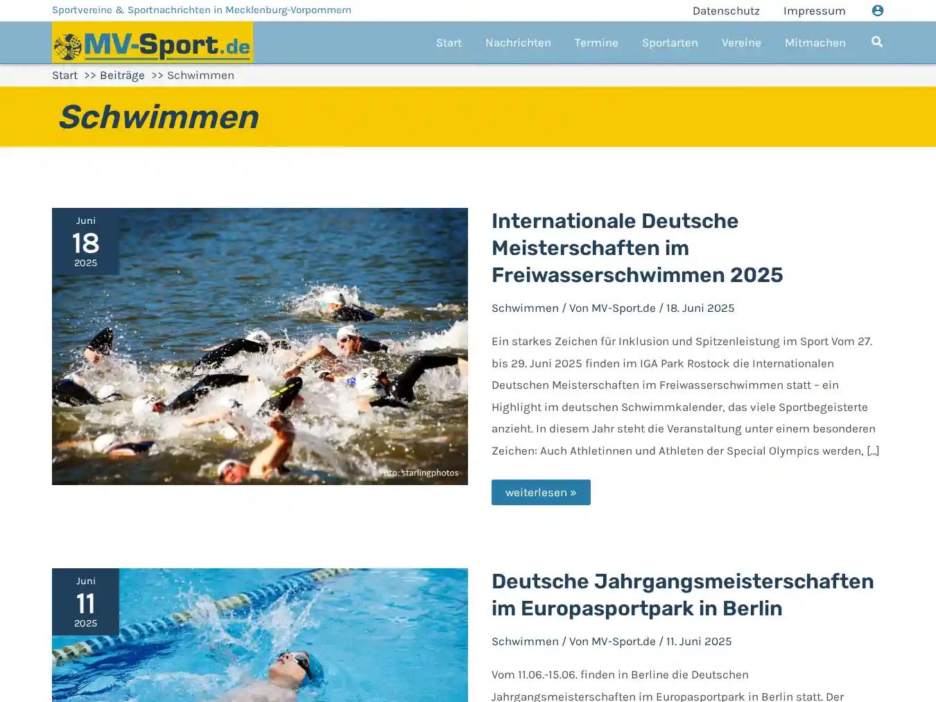 Veranstalterhomepage - http://www.schwimmen-mv.de/index.php?id=84