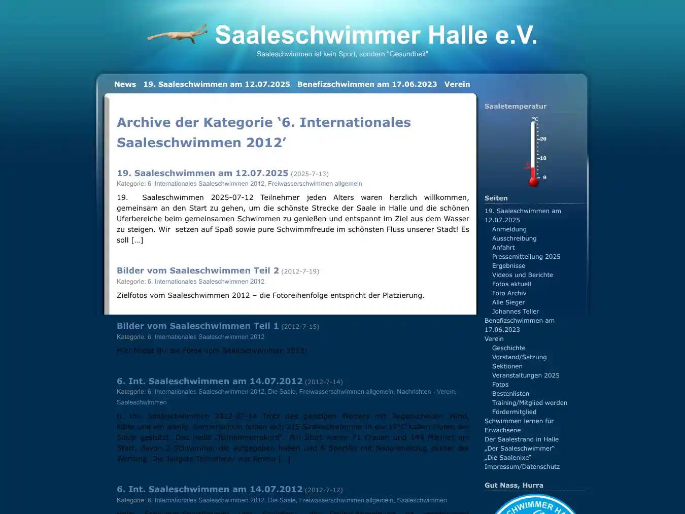 Veranstalterhomepage - http://www.saaleschwimmerhalle.de/?cat=19