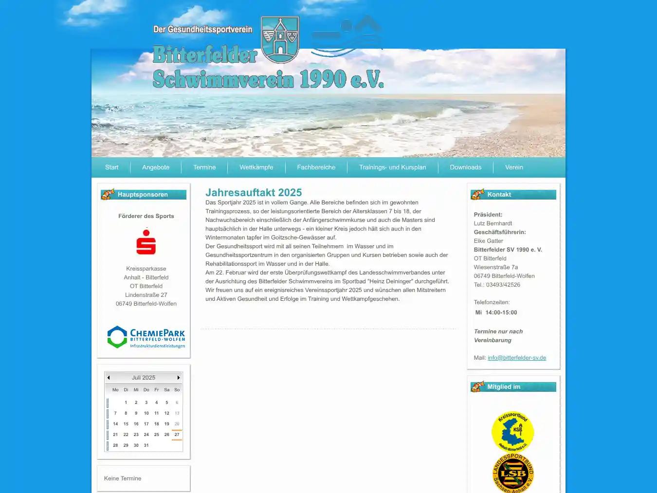 Veranstalterhomepage - http://www.bitterfelder-sv.de/29_09_2007_Schwimmfest_der_KSK_BTF.pdf